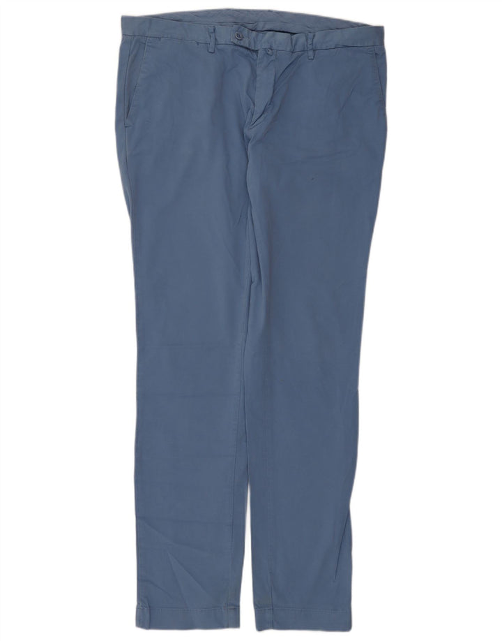 Pantaloni chino slim pentru bărbați Hackett W36 L33 bumbac albastru