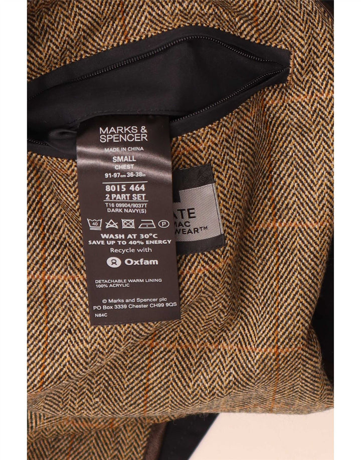 Blancă pentru bărbați Marks & Spencer UK 36 Mic Bleumarin Clasic