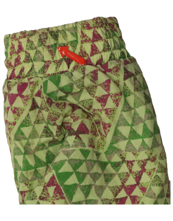 COLMAR Womens Oversized Windbreaker Jacket IT 44 Medium Green Geometric Vintage Colmar and Second-Hand Colmar from Messina Hembry 
