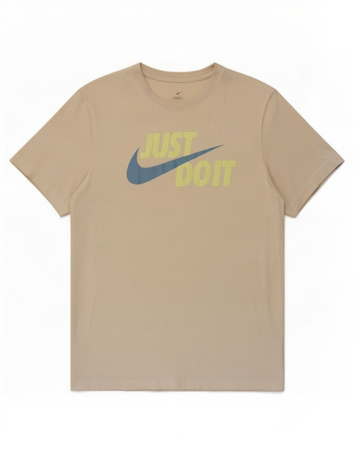 Tricou grafic pentru bărbați Nike Top Mediu Bej Bumbac