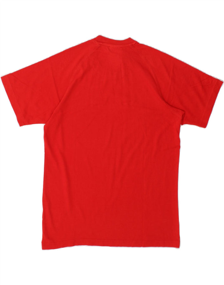 ADIDAS Mens Graphic T-Shirt Top Small Red Cotton Vintage Adidas and Second-Hand Adidas from Messina Hembry 