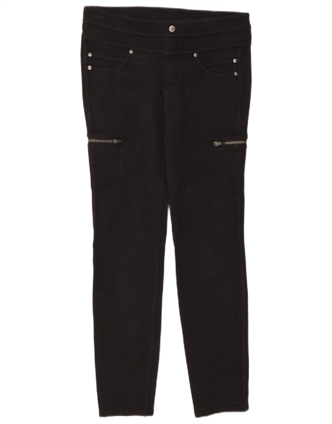 Pantaloni cargo skinny ATHLETA pentru femei US 0 XS W28 L27 bumbac negru