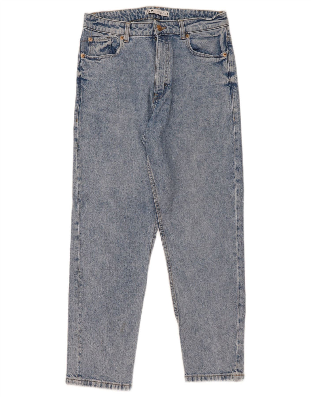 Blugi slim dama Zara EU 40 Medium L30 L27 Bumbac Albastru