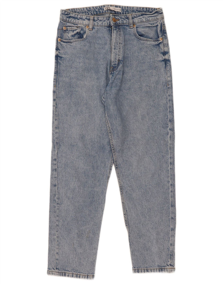 Blugi slim dama Zara EU 40 Medium L30 L27 Bumbac Albastru
