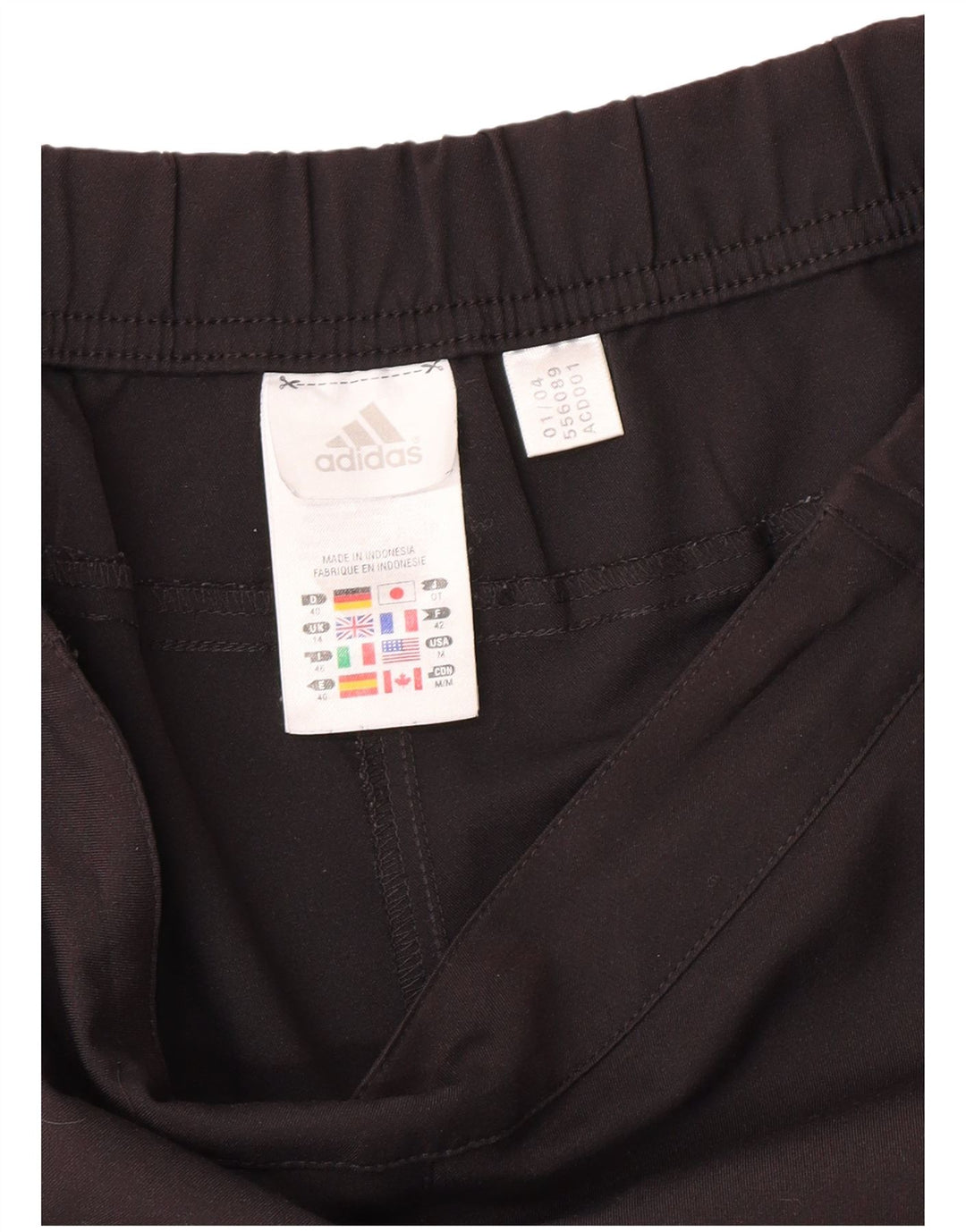 Pantaloni scurți sport Adidas pentru femei UK 14 Medium Black Poliester Sports