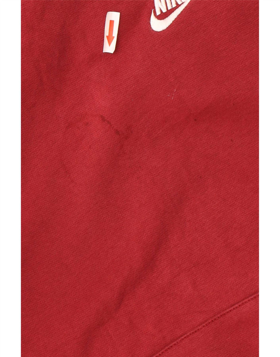 Pulover supradimensionat pentru femei Nike UK 10 Bumbac roșu mic