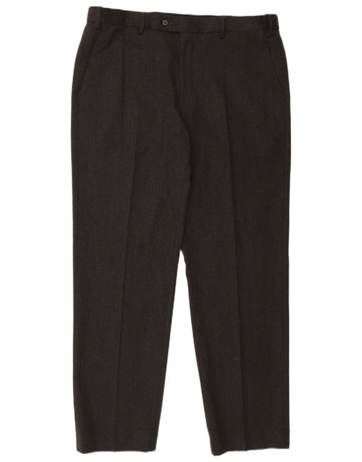 Marks & Spencer Pantaloni drepți pentru bărbați L38 L31 bumbac gri