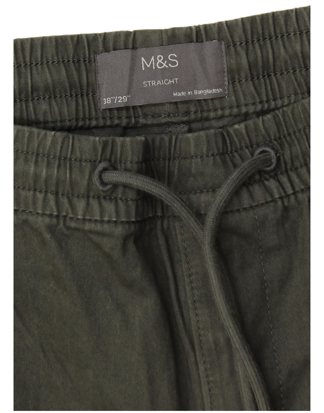 Pantaloni chino drepți pentru bărbați Marks & Spencer W38 L29 verde