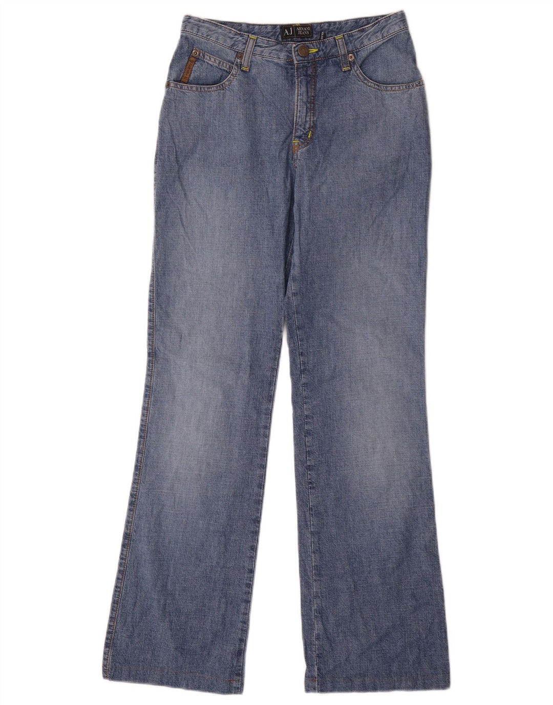 ARMANI Womens Indigo Bootcut Jeans W27 L30 Blue Cotton