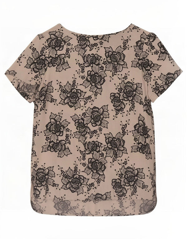 Bluză pentru femei Marks & Spencer, UK 14, mare, din viscoză florală albă