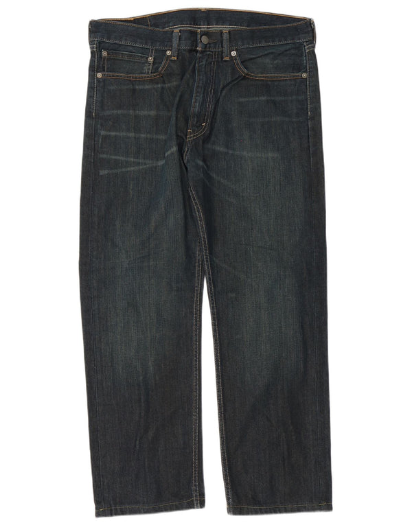 Blugi 505 drepti pentru bărbați Levi's L34 L28 Bumbac bleumarin