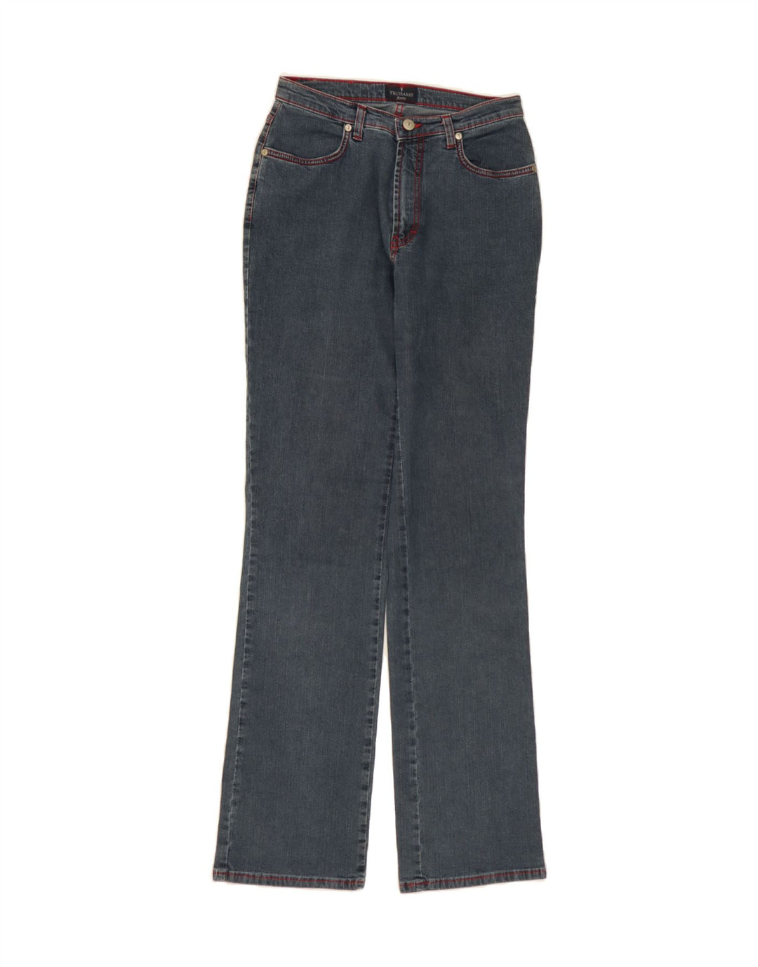 TRUSSARDI Womens Straight Jeans W26 L33  Blue Cotton Vintage Trussardi and Second-Hand Trussardi from Messina Hembry 