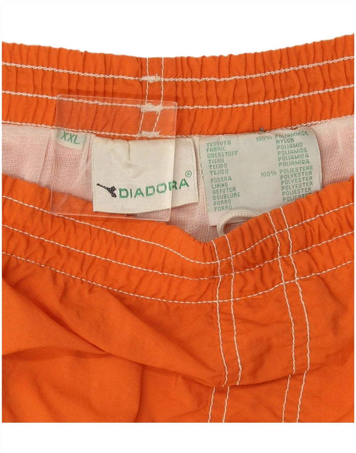 Pantaloni scurți de înot Diadora pentru bărbați 2XL poliamidă portocalie