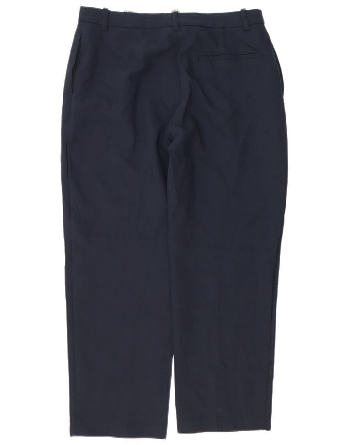 MARKS & SPENCER Pantaloni chino pentru femei UK 14 Large W34 L27 Bleumarin