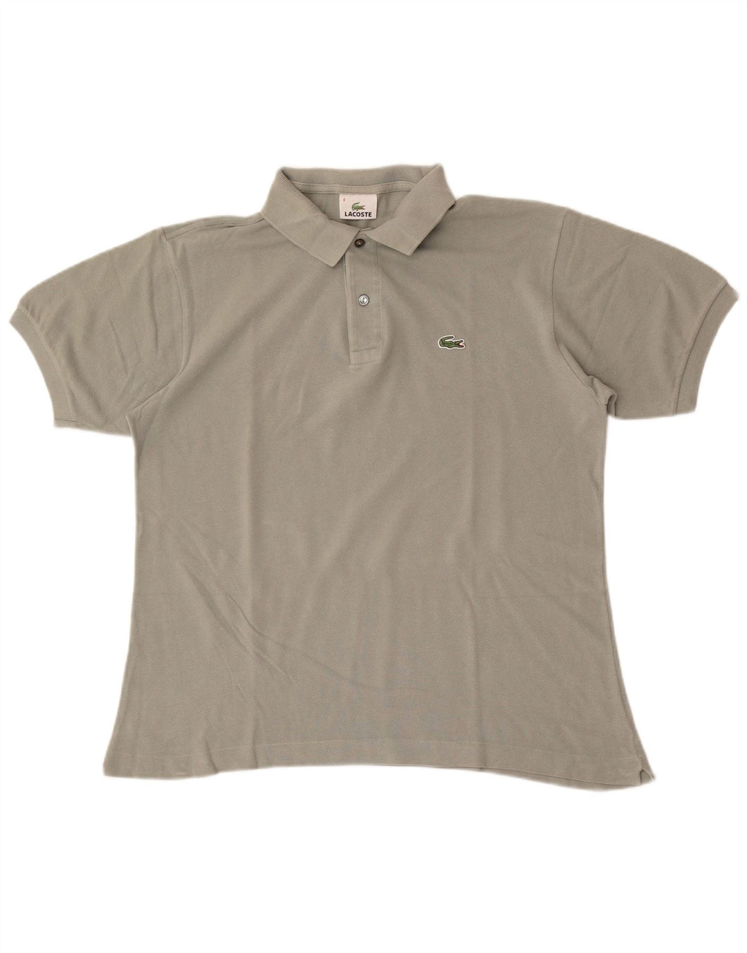 Tricou polo Lacoste pentru bărbați, mărimea 4, bumbac kaki mediu
