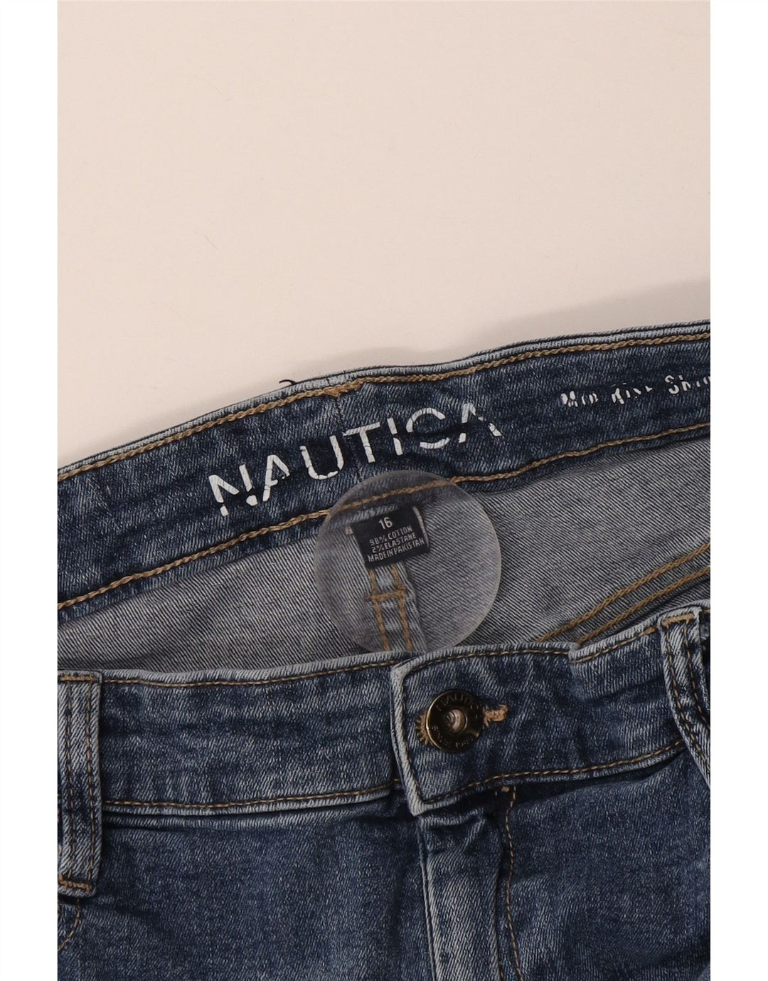 Blugi skinny Nautica pentru femei cu talie medie UK 16 mare L34 L29 bumbac albastru