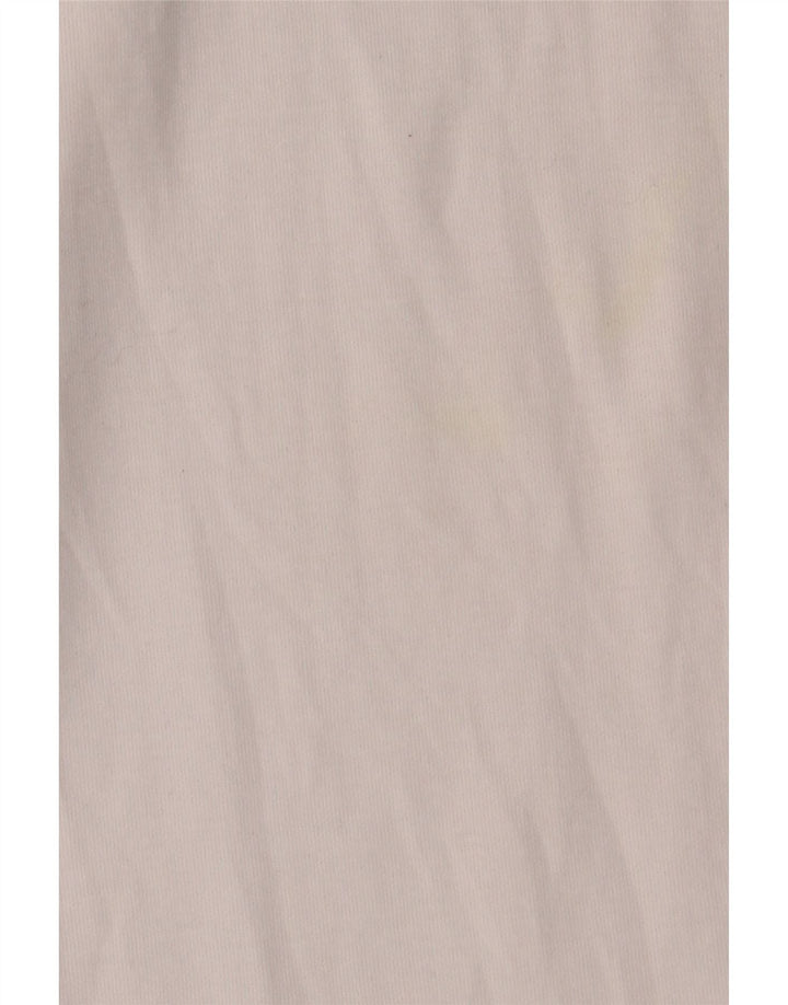 Tricou pentru femei Zara UK 16 mare din bumbac alb