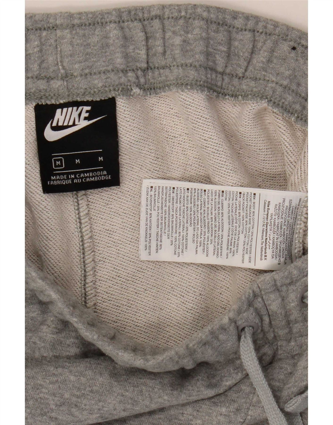 Pantaloni de trening pentru bărbați Nike Pantaloni de jogging, bumbac cu pete gri mediu
