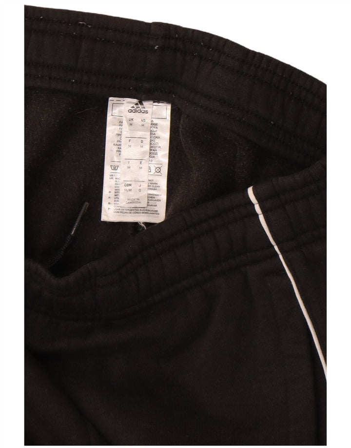 Pantaloni de trening Adidas pentru bărbați Joggeri, bumbac mediu negru