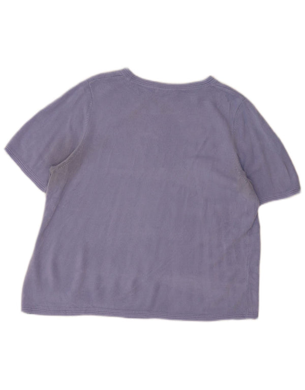 Pulover pentru femei Marks & Spencer cu decolteu triplu UK 18 XL Violet