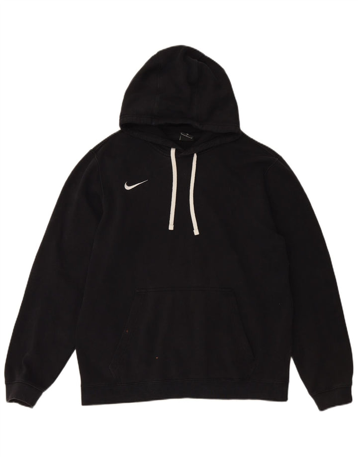 Pulover NIKE pentru bărbați, bumbac mare, negru
