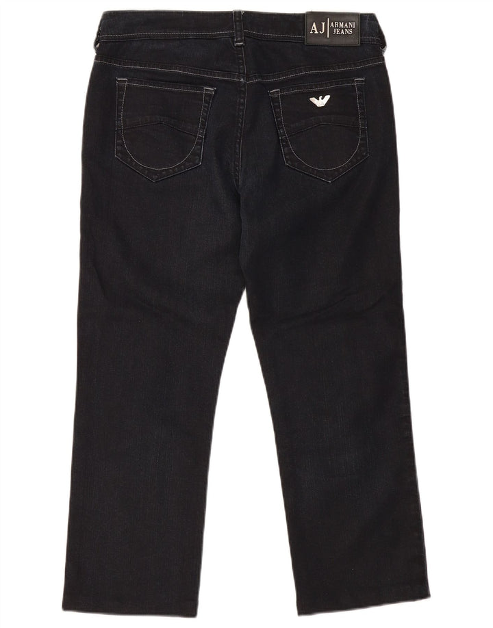 Blugi drepti pentru femei Armani L29 L24 Bumbac bleumarin