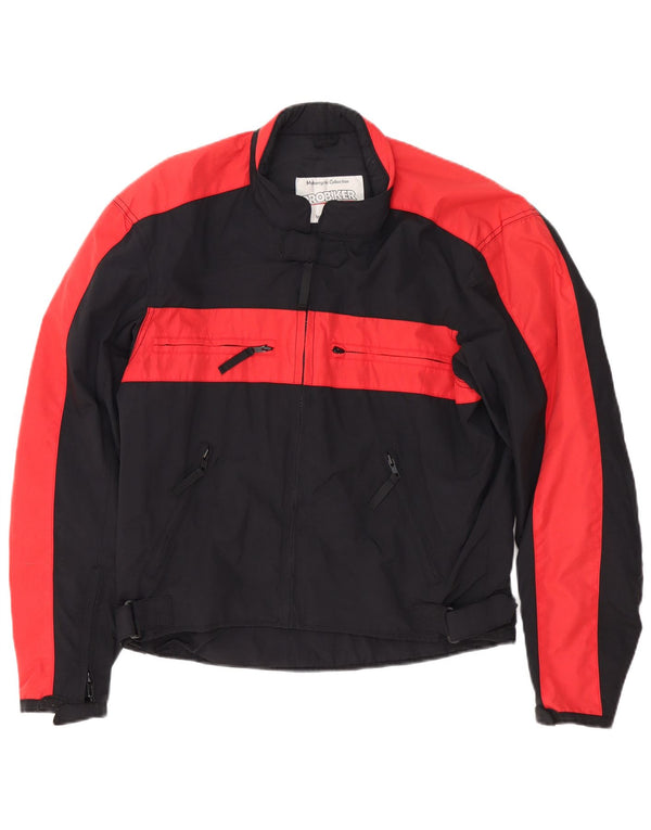 Jachetă Probiker pentru bărbați pentru curse de motociclete UK 38 Medium Black Colorblock