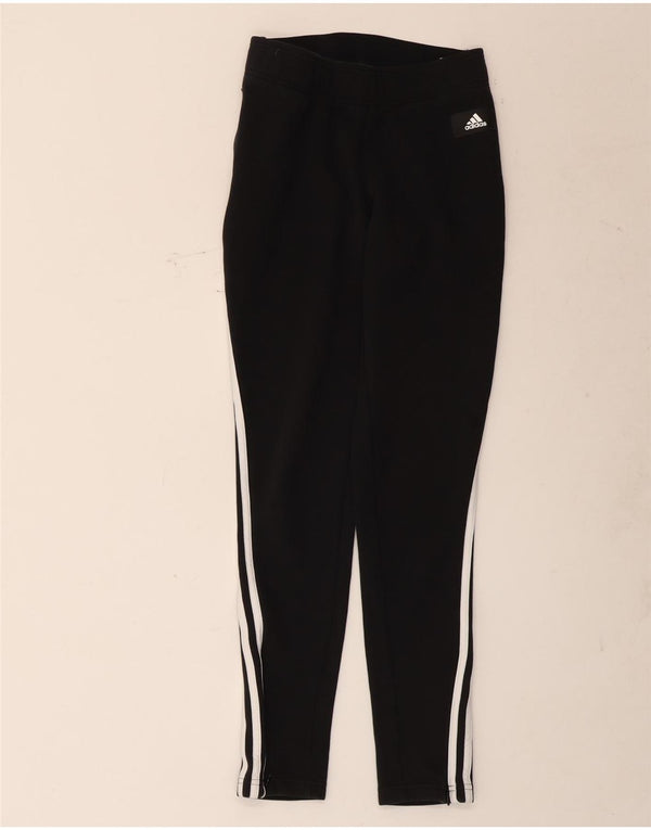 Pantaloni de trening Adidas pentru femei UK 4/6 XS bumbac negru