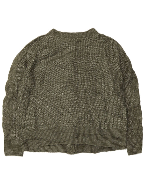 Pulover cardigan pentru femei Marks & Spencer UK 16 mare, verde acrilic