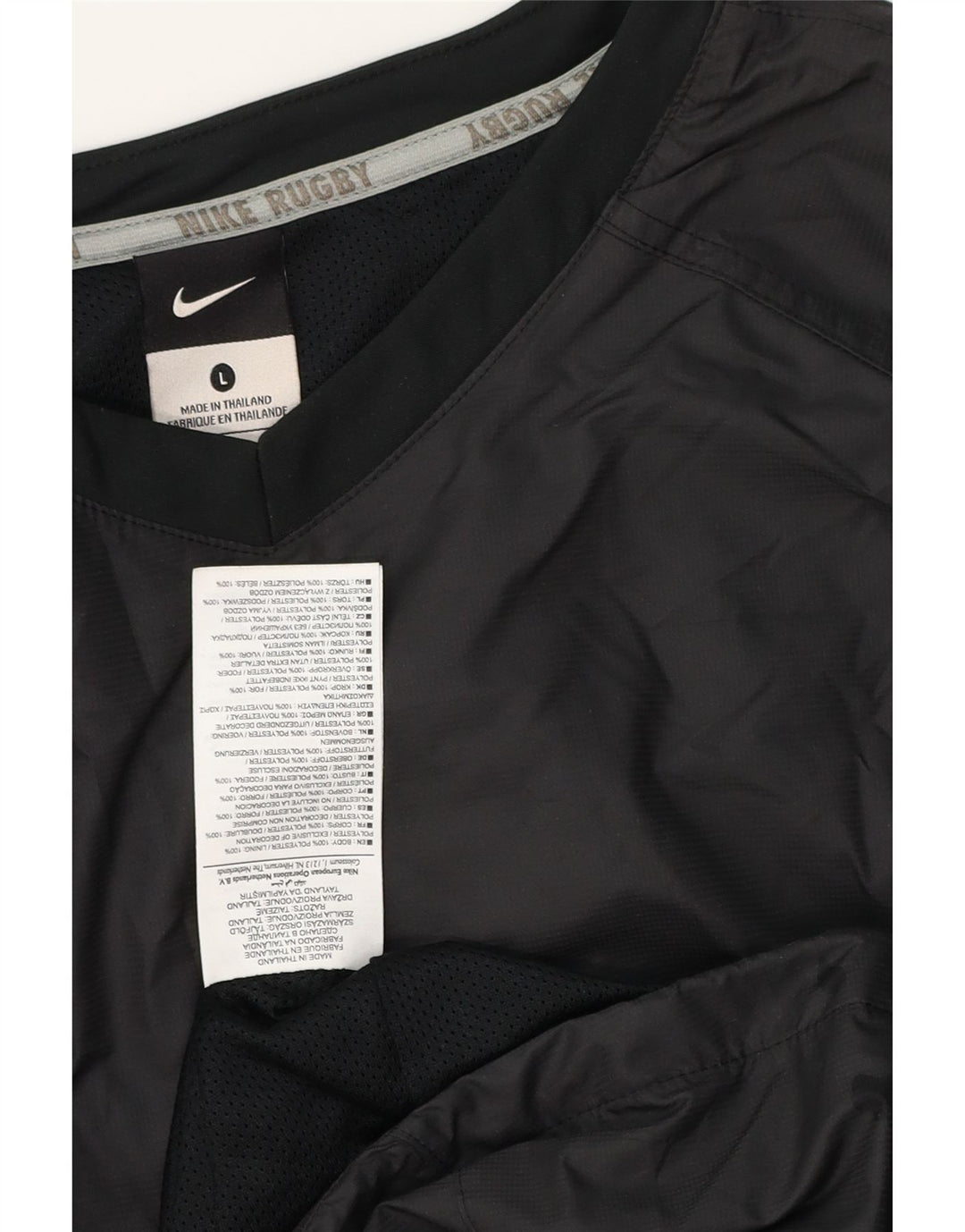 Trening pentru bărbați NIKE Pulover Top mare, negru, poliester