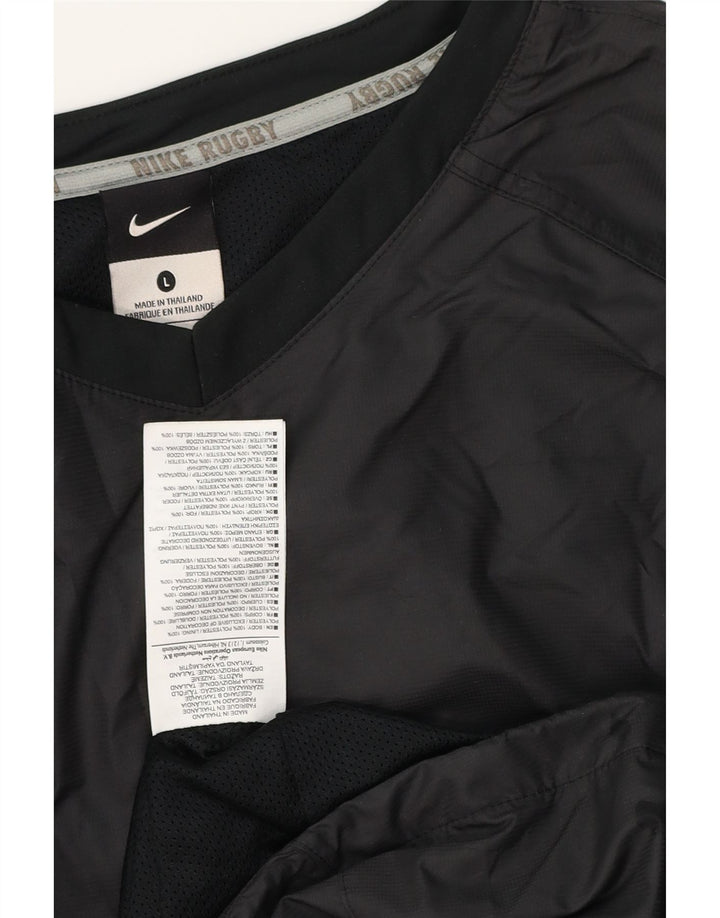 Trening pentru bărbați NIKE Pulover Top mare, negru, poliester