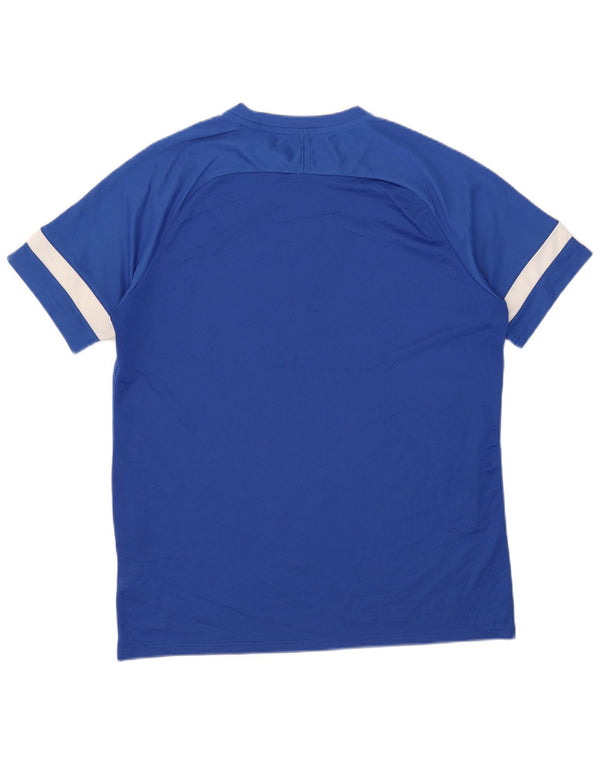 Tricou pentru bărbați Nike Dri Fit Top XL, albastru, poliester color bloc