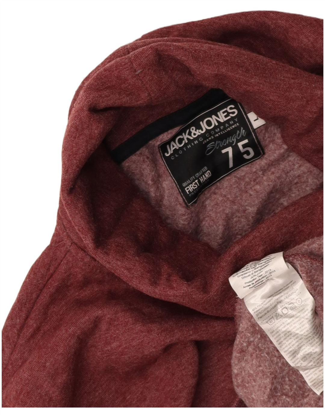 JACK & JONES Mens Graphic Sweatshirt Jumper Large Red Polyester