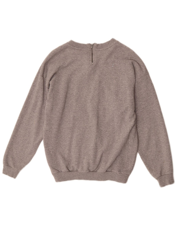 Pulover supradimensionat pentru femei Adidas, cu grafic, UK 6 XS, bumbac gri