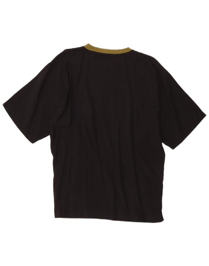 Tricou grafic vintage pentru bărbați Top mare, negru, viscoză