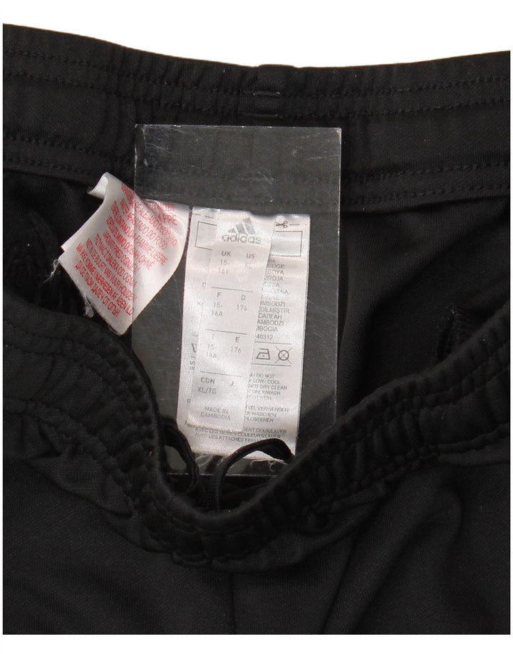 Pantaloni de trening ADIDAS Aeroready pentru baieti 15-16 ani poliester negru