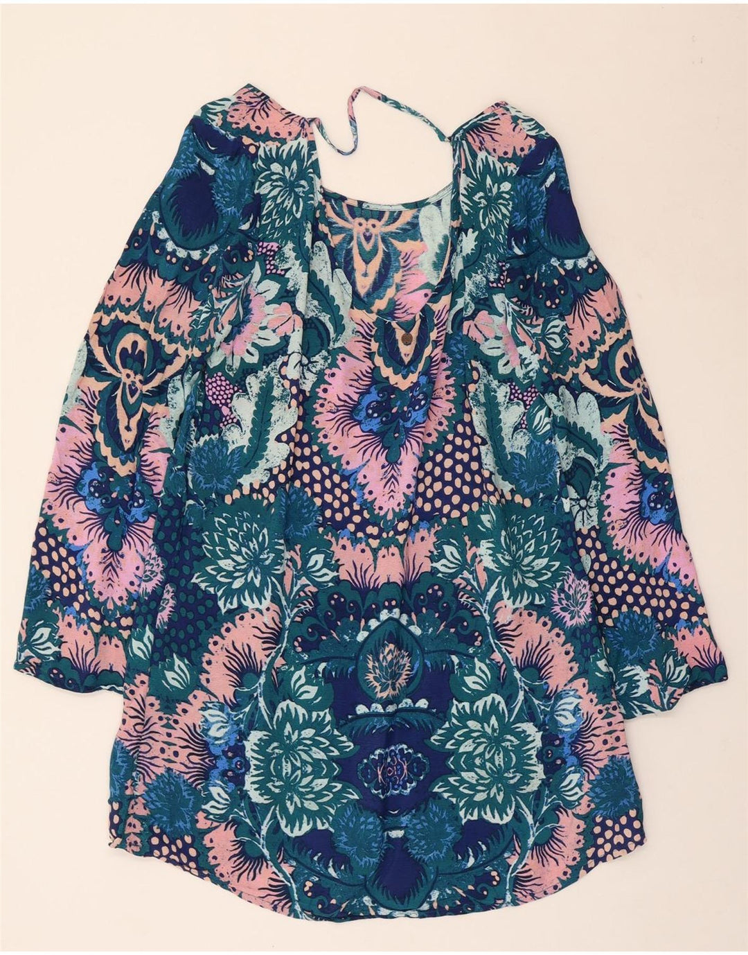 BILLABONG Rochie tunica cu maneca lunga pentru femei UK 12 Medium Multicolor Floral