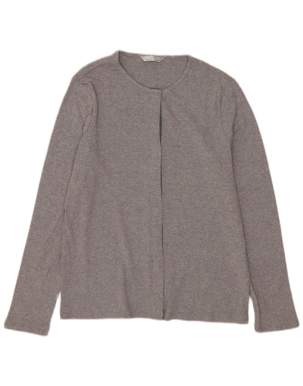 Pulover cardigan pentru femei Marks & Spencer UK 12, bumbac gri mediu