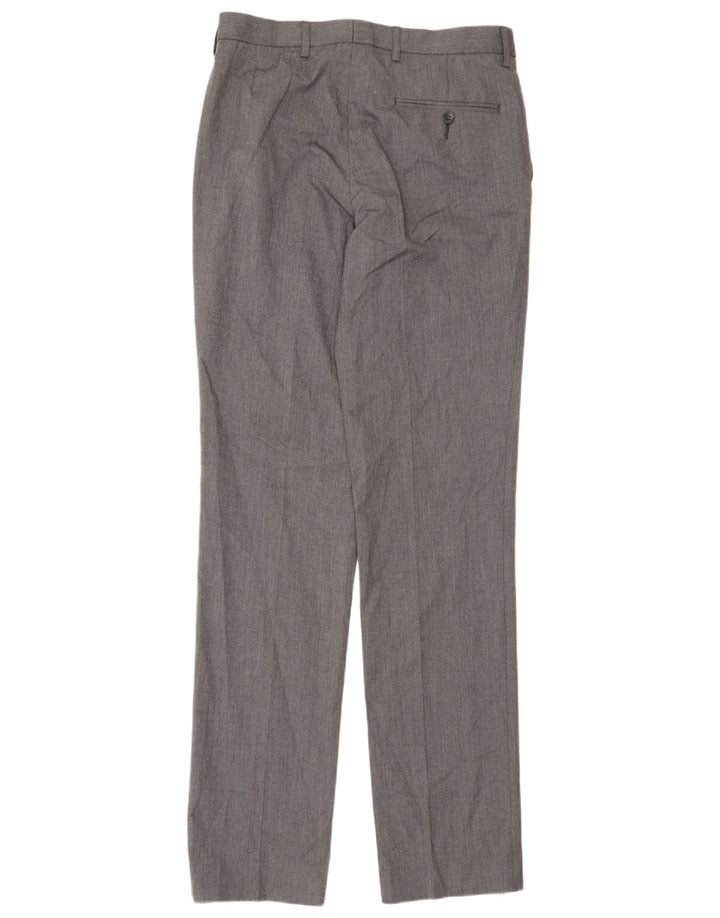 Marks & Spencer Pantaloni drepți pentru bărbați L30 L35 Poliester gri