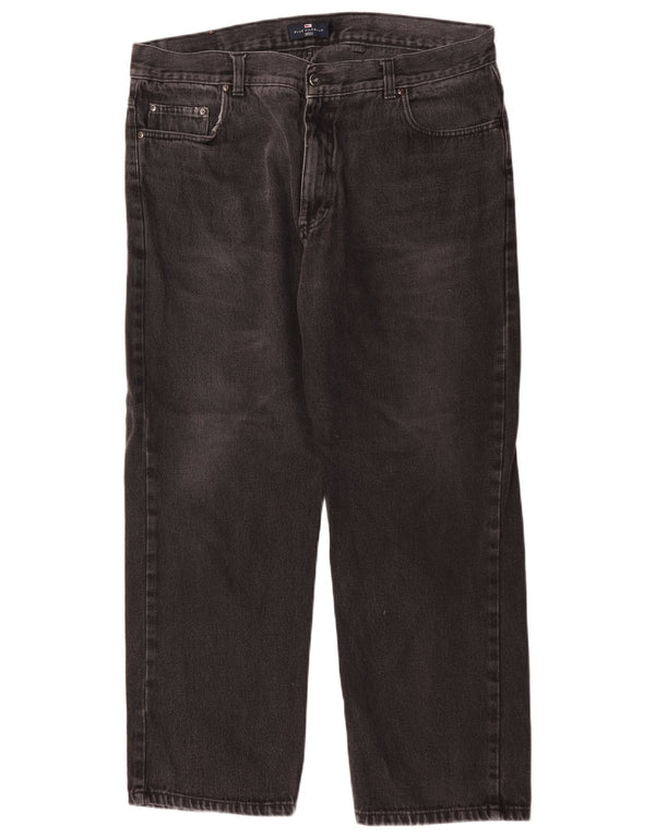 Blugi drepti pentru bărbați Marks & Spencer Blue Harbour W40 L29 bumbac negru