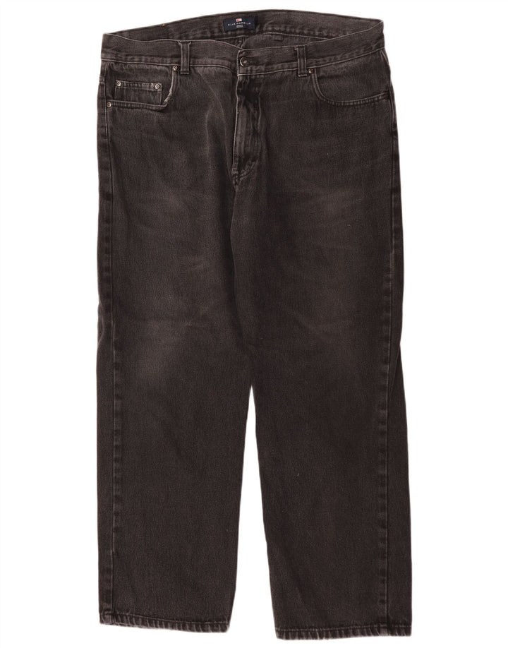Blugi drepti pentru bărbați Marks & Spencer Blue Harbour W40 L29 bumbac negru