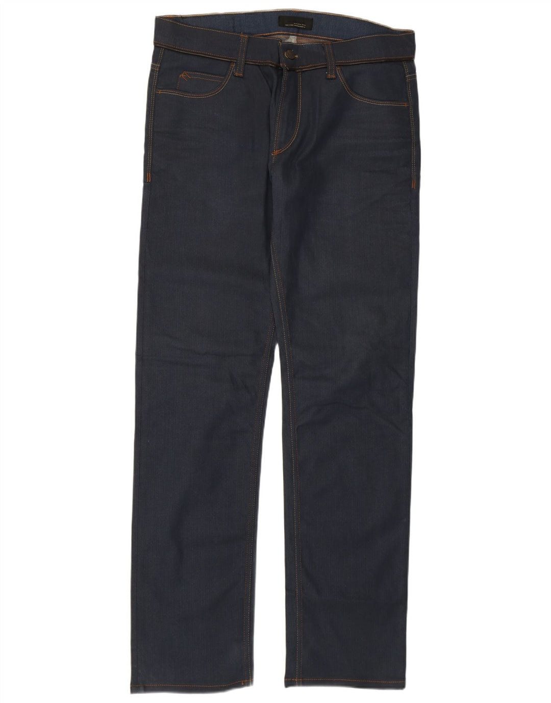 Blugi drepți pentru bărbați Zara EU 42 Mari L32 L32 Bumbac bleumarin