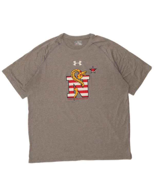 Tricou grafic Under Armour pentru bărbați, 2XL, gri