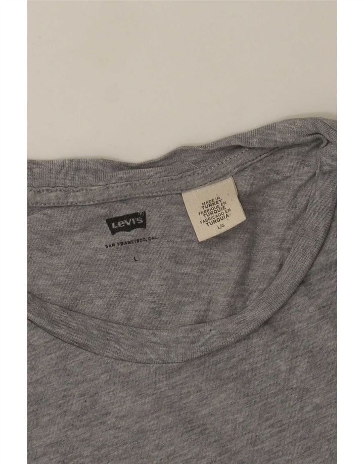 T-shirt cu grafică Levi's pentru bărbați Top mare gri
