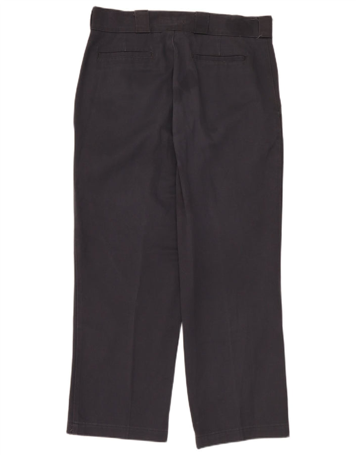 Pantaloni chino drepți pentru bărbați Zara EU 44 Large W34 L28 Gri Poliester