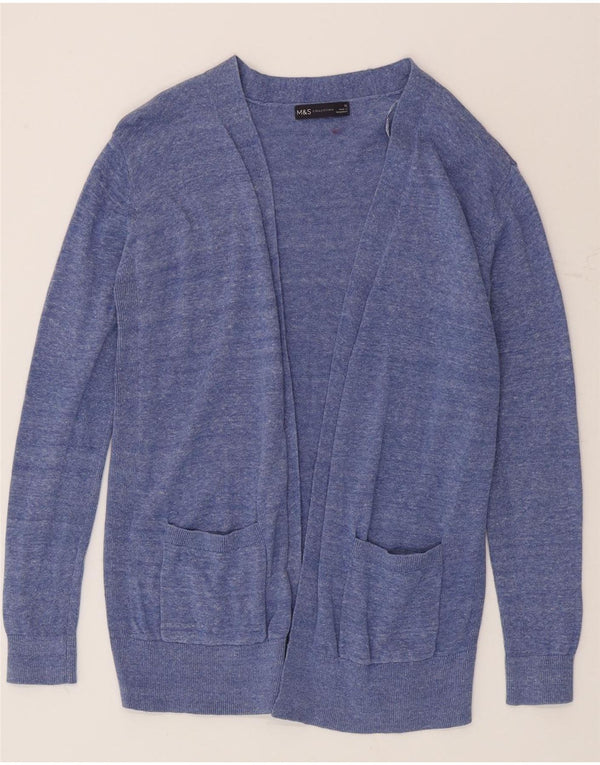 Pulover cardigan deschis pentru femei Marks & Spencer UK 12 Medium Blue Flecked