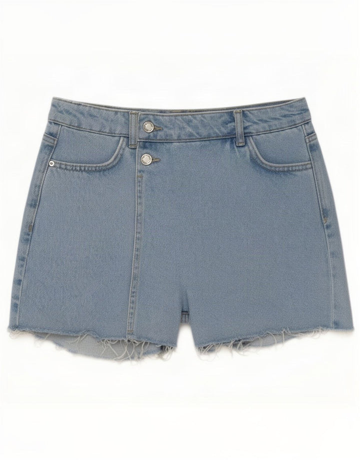 Pantaloni scurți din denim pentru femei Zara Mici W26 Albastru