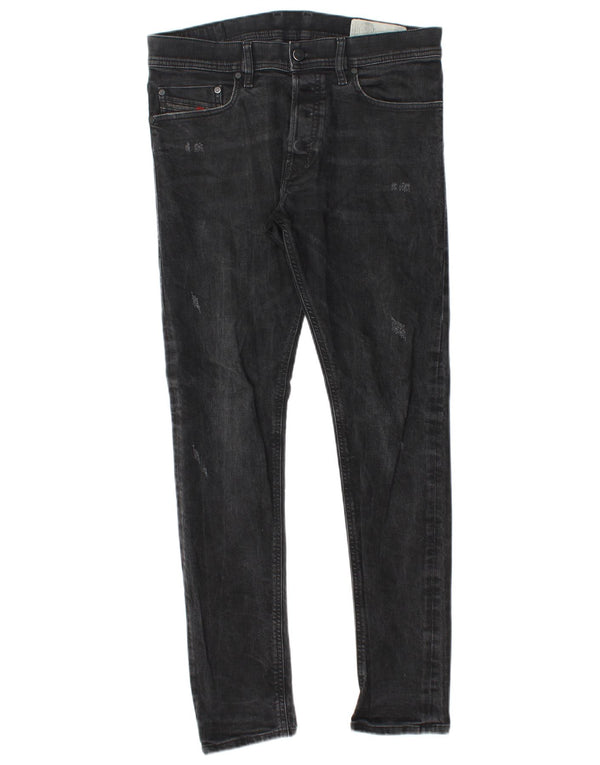 Jeans slim pentru bărbați Diesel Distressed W31 L30 bumbac negru