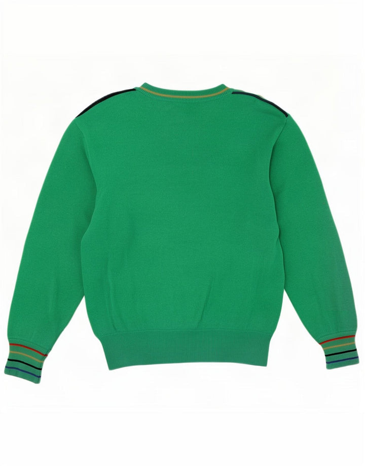 Pulover cu decolteu rotund cu grafic pentru femei Basler UK 14 verde mediu