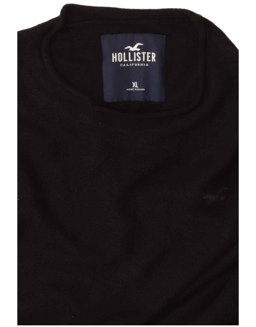 HOLLISTER Mens T-Shirt Top XL Black